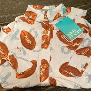 Posh Peanut long sleeve Henley romper